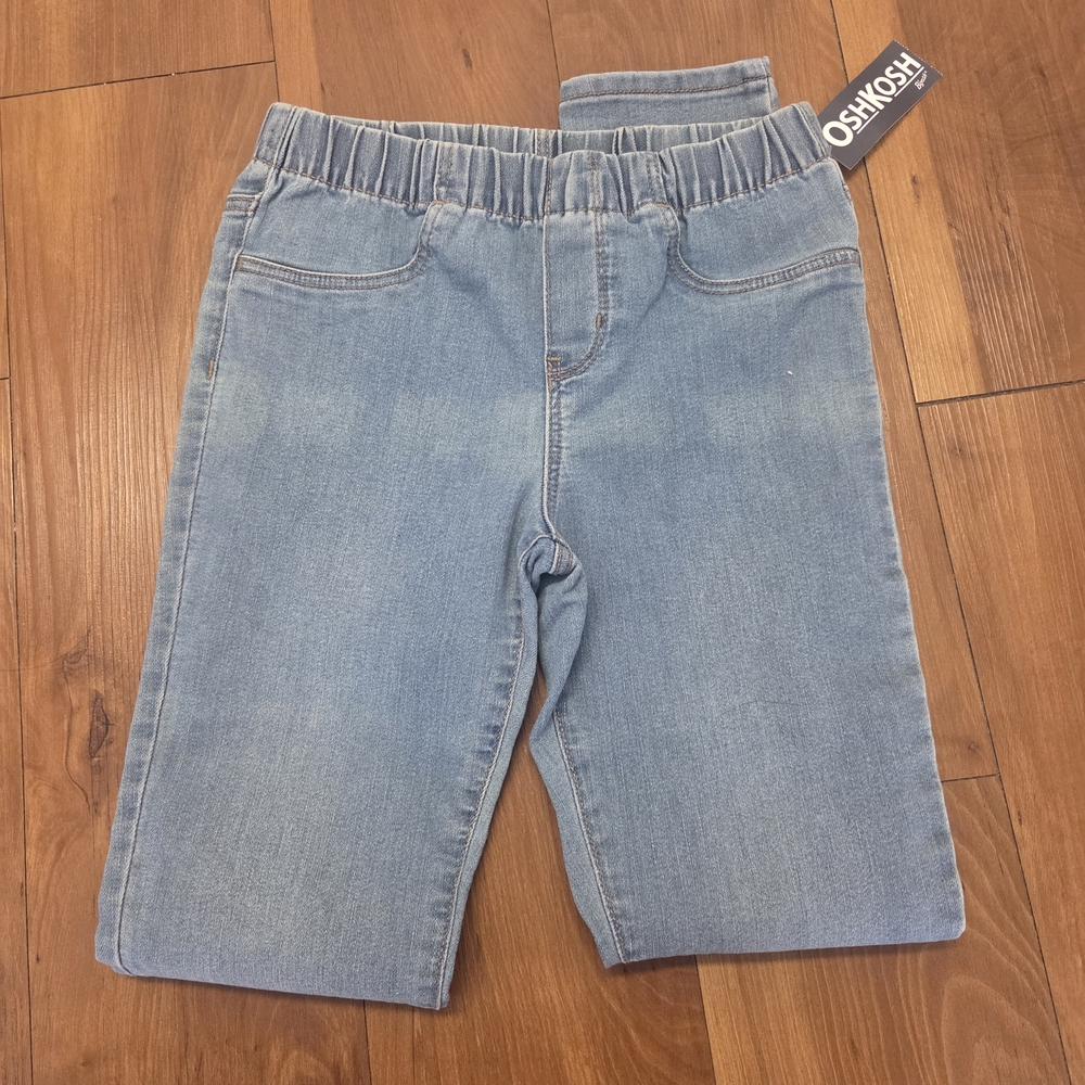 OshKosh B'gosh Light Blue Denim Kids Pull-On Shorts